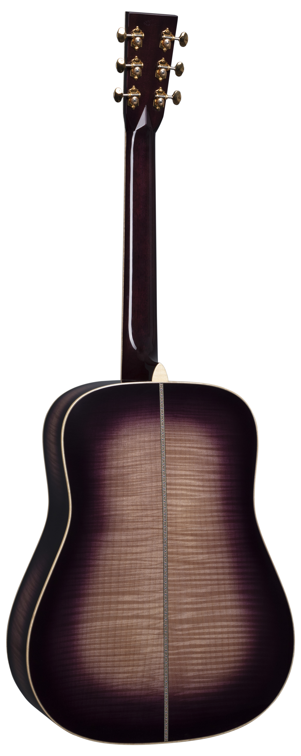 purple and gold guitar